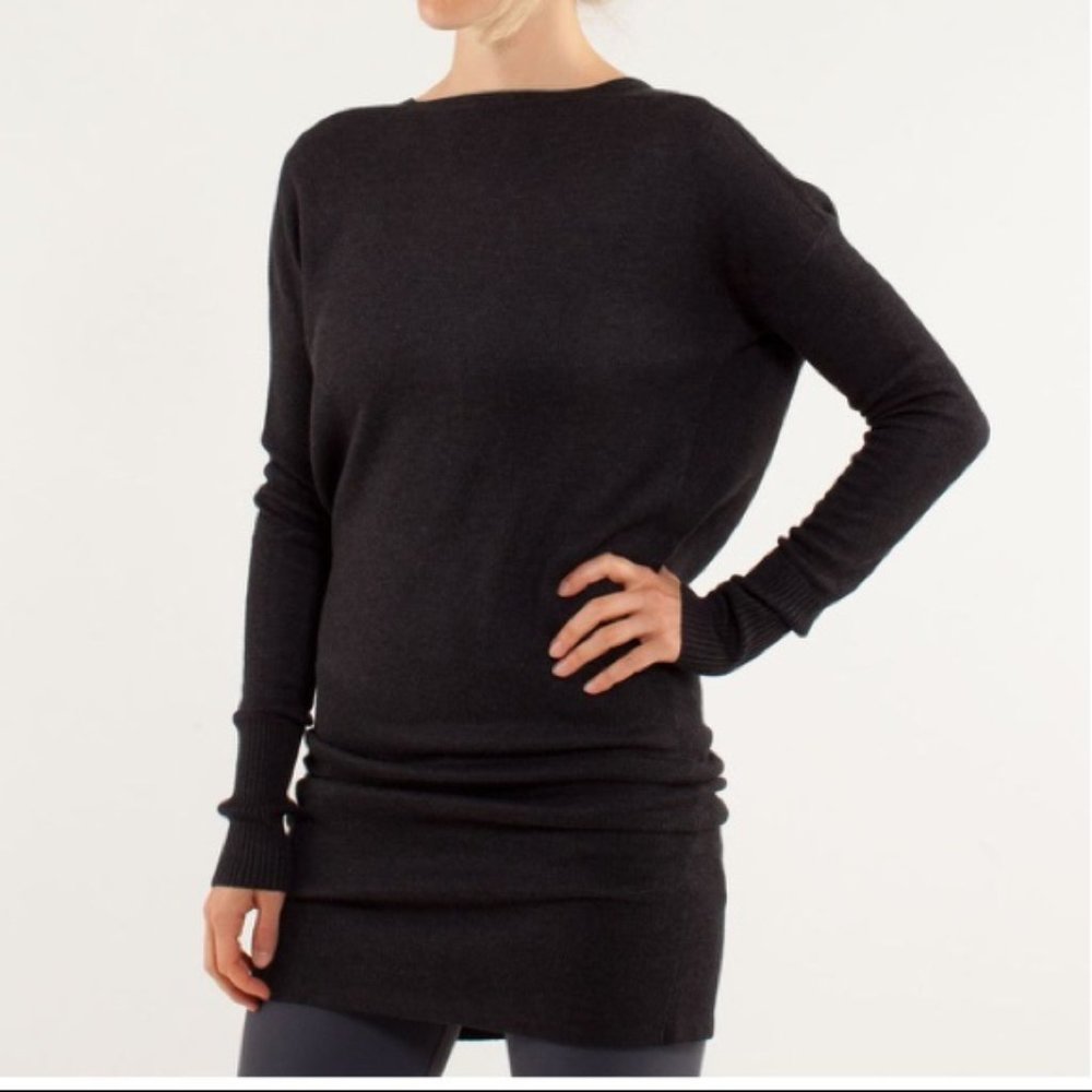 Lululemon | Serenity Sweater Wrap Dress Gray